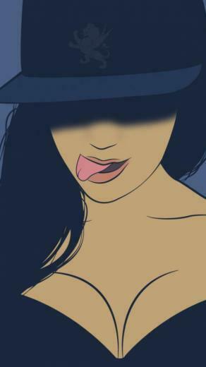 Hip Hop Cap Tongue Purple Girl