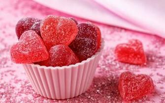 Candy Hearts Wallpaper