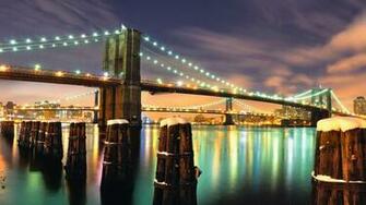 Brooklyn Bridge New York City Full HD Desktop Wallpaper 1080p