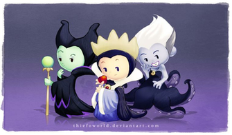 Disney Villains By Thiefoworld