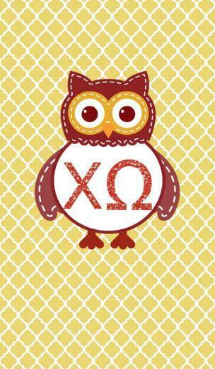Chi Omega iPhone Monogram Background Love