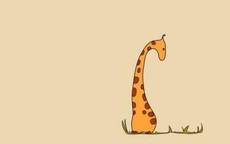 Funny Cartoon Giraffe Wallpaper