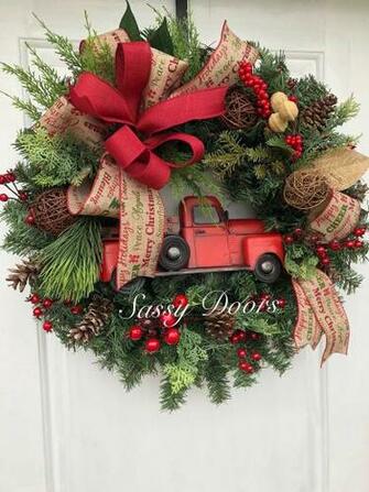 Image Of Christmas Wreaths With Bows Wallpaper Desktop