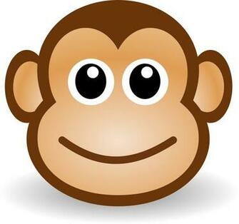 Cute Cartoon Monkey