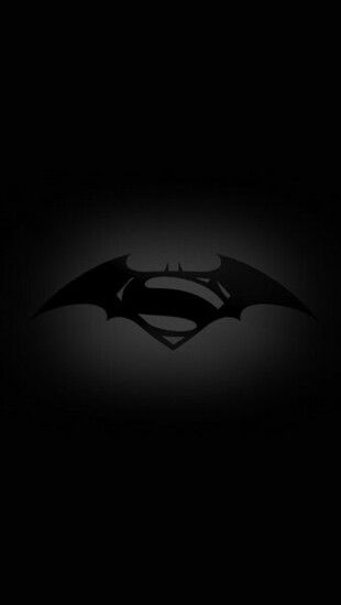 Ios7 Batman Superman Logo Parallax HD iPhone iPad Wallpaper