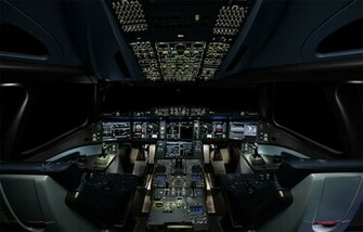Displaying Image For Airbus A380 Cockpit Wallpaper