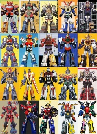 Megazords Of Power Rangers By Chipmunkraccoonoz