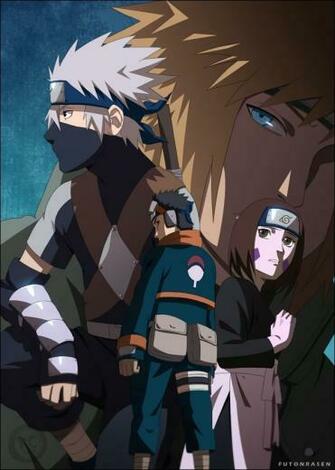 Team Yondaime Image Kakashi Rin Obito Minato HD Wallpaper And