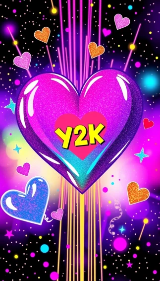 Y2k Heart Wallpaper