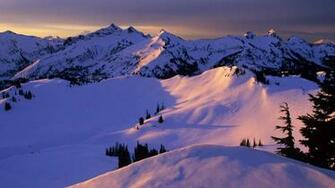 Snowy Mountain Wallpaper Sf