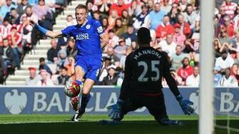 Sunderland Leicester City Vardy The Difference As Foxes Edge