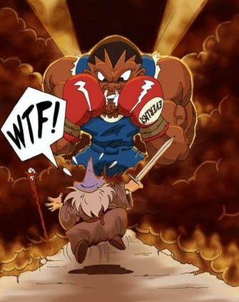 Gandalf Vs Balrog By Cabal Art