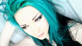 Emo Girls Lovely Hairstyle Women Gothic Girl Collection HD Wallpaper