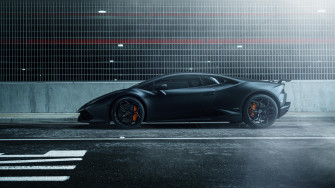 Lamborghini Huracan Vellano Mc Matte Black 4k Wallpaper HD Car