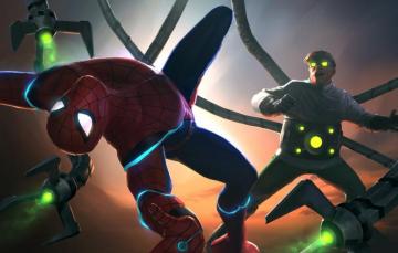 Wallpaper Peter Parker Doctor Octopus Spider Man Fight Otto