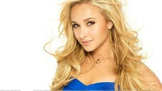 Hayden Panettiere Golden Hairs N White Background Wallpaper
