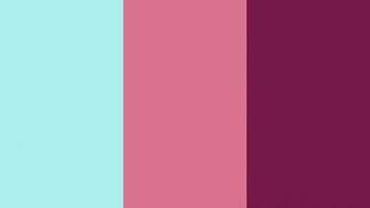 Pale Turquoise Violet Red And Pansy Purple Three Color