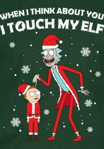 Rick And Morty X Christmas In Drawing R