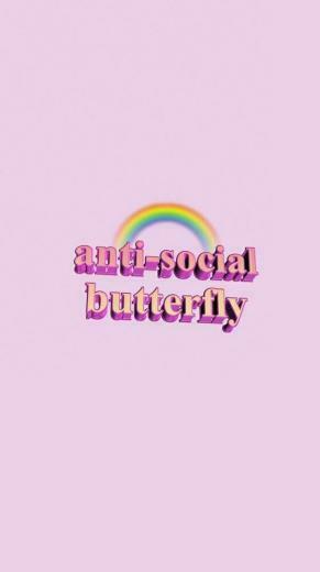 Cellphone Wallpaper Pink Rainbow Anti Social Introvert Girly