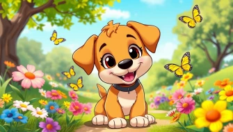 Cartoon Puppy Wallpaper