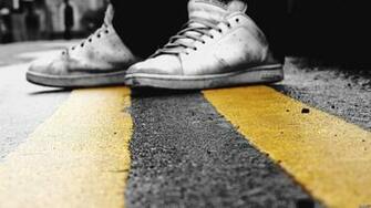 Floor Adidas Shoes White Wallpaper