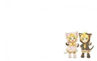 Chibi Kitty Rin Len Wallpaper HD