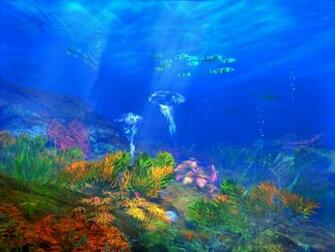 Abstract Coral Under Sea Wallpaper