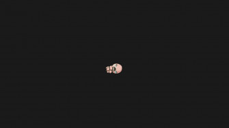Cute Black Crying Cartoon Aesthetic Wallpaper