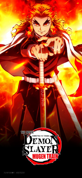 Demon Slayer Mugen Train iPhone X Wallpaper By