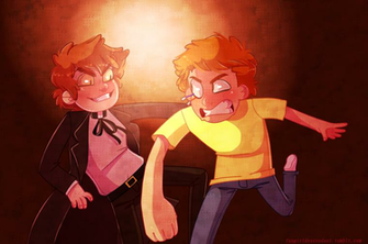Bipper Vs Evil Morty By Aninnocentdemon