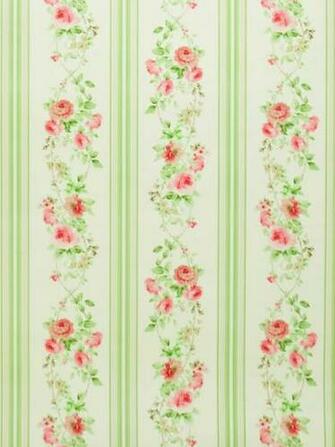 Wpsale100 Wallpaper English Floral Stripe On White