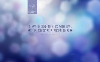March Stick With Love Desktop Calendar Wallpaper