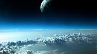 Android Black Tagged Earth Orbit Planet Wallpaper HD