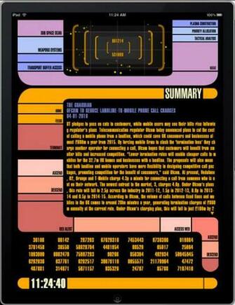 Lcars iPad Now Star Trek Padd I Got From General