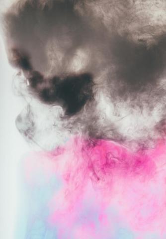Black Pink And Blue Abstract Painting Photo Image