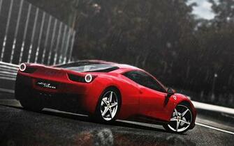 Red Ferrari Rainy Background Gallery Yopriceville High