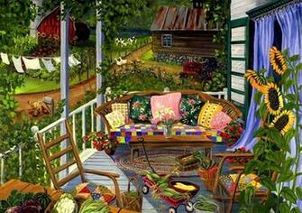 Country Harvest Wallpaper