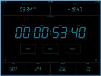 Digital Clock Wallpaper HD Wide