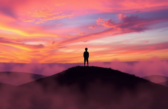 Shadow Boy Sunset Wallpaper