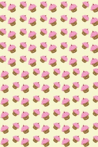 Cupcakes Pattern Wallpaper iPhone