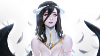 Beautiful Anime Girl Albedo Overlord 4k Wallpaper