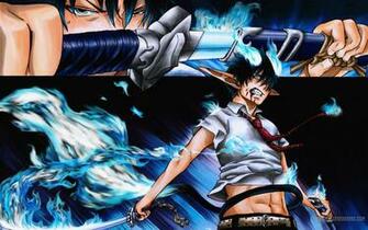 Blue Flame Demon Samurai Sword Katana HD Wallpaper Desktop Background