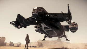 Desktop Wallpaper Spaceship Star Citizen Take Off 4k HD Image