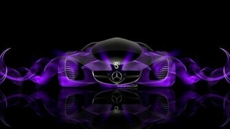 Mercedes Benz Biome Fantasy Violet Abstract Car HD Wallpaper