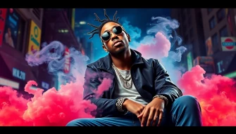 Wiz Khalifa Smoking Wallpaper