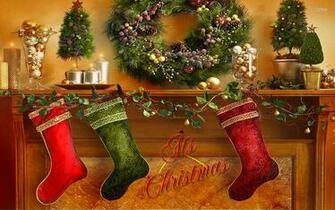 Christmas Stockings Wallpaper