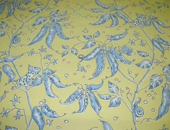 Brunschwig Fil Yellow Toile De Petit Pois Wallpaper Yd Roll 5i
