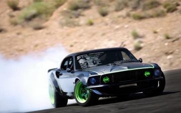 Cars Ford Mustang Drifting Wallpaper HD
