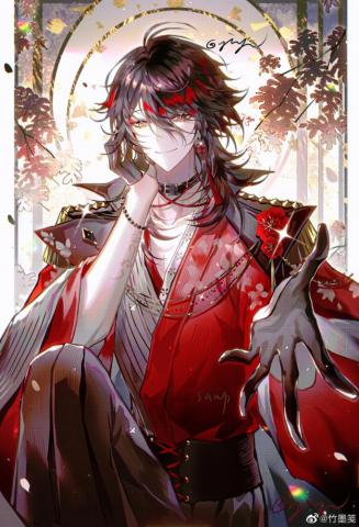 Anime Boys Vox Akuma Virtual R Nijisanji Black Hair