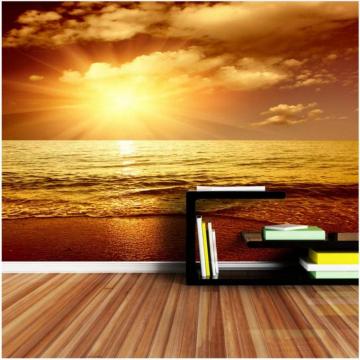Amazon Xbwy Sea Wave Sunset Wallpaper Mural Living Room Home